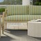 Parrot - Aqua & Teal,Green Stripe Upholstery Fabric 54 Inches"